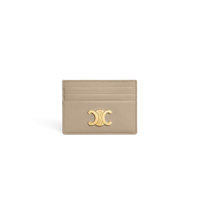 CELINE CARD HOLDER TRIOMPHE IN SHINY CALFSKIN 10L833DPV.18GT (11*8*0.3cm)